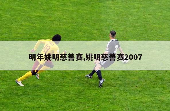 明年姚明慈善赛,姚明慈善赛2007