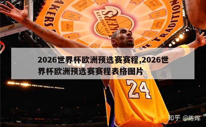 2026世界杯欧洲预选赛赛程,2026世界杯欧洲预选赛赛程表格图片